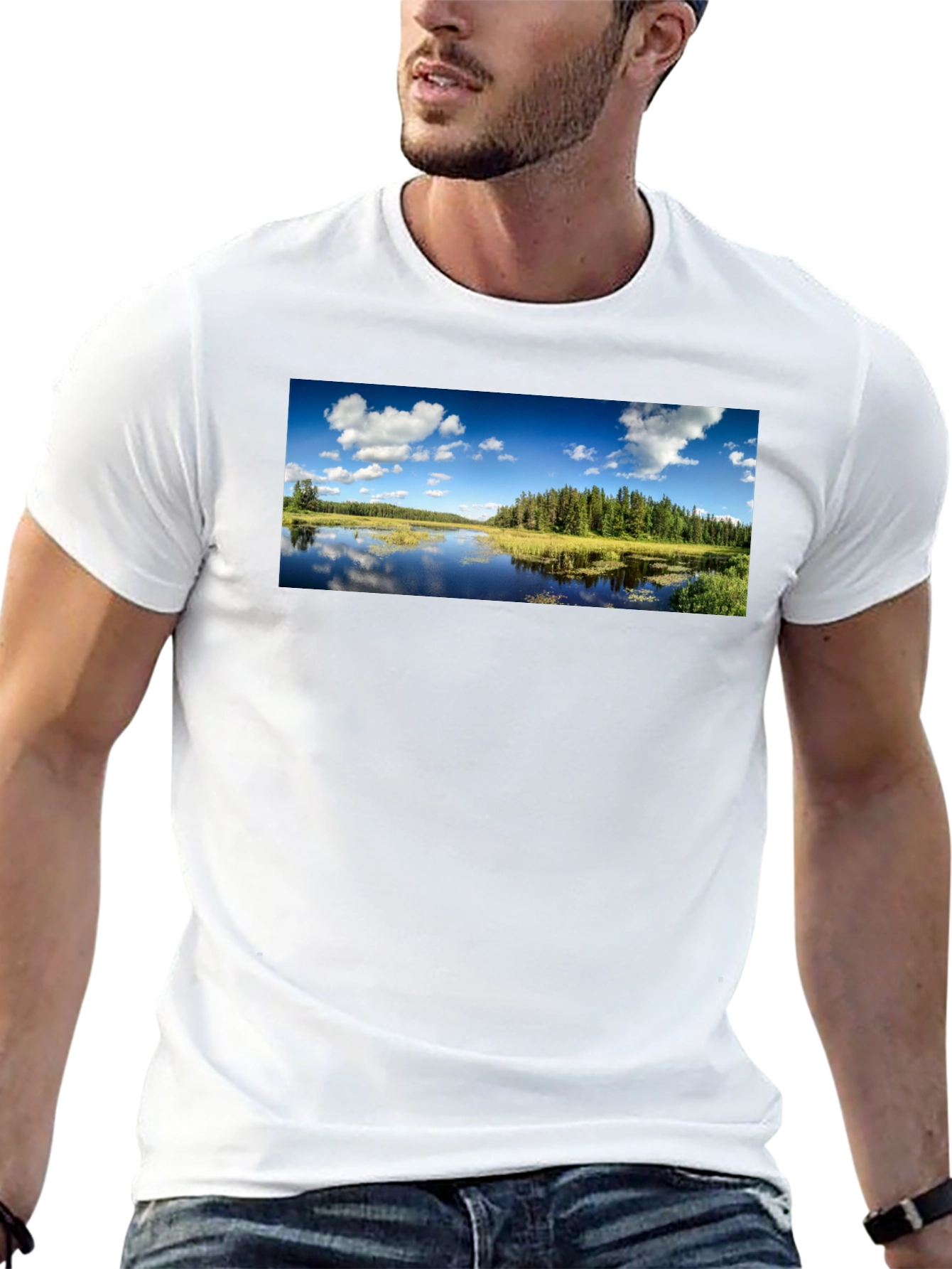 Scenic Lake T-Shirt - Nature Lover Apparel