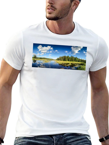 Scenic Lake T-Shirt - Nature Lover Apparel