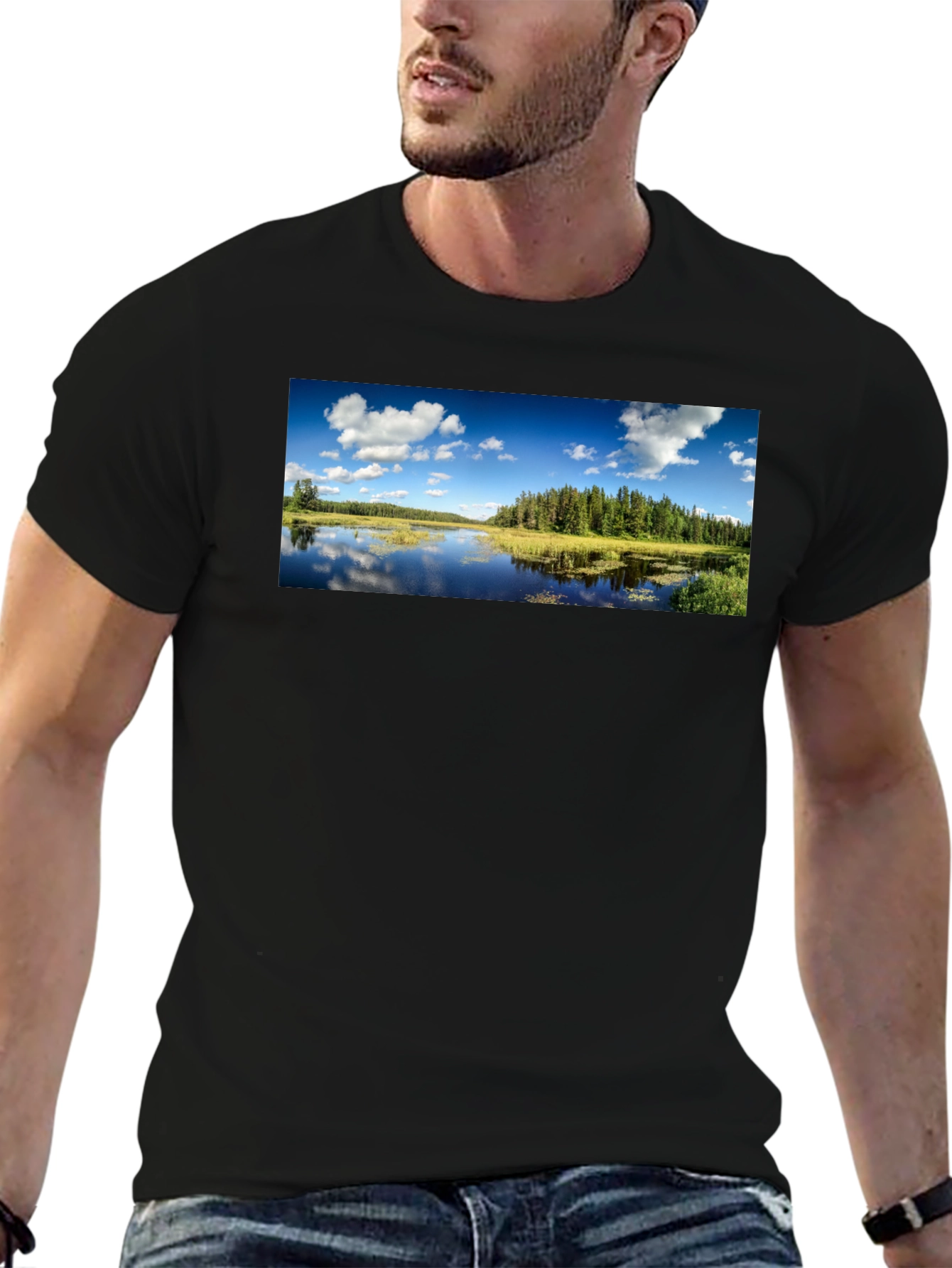 Scenic Lake T-Shirt - Nature Lover Apparel