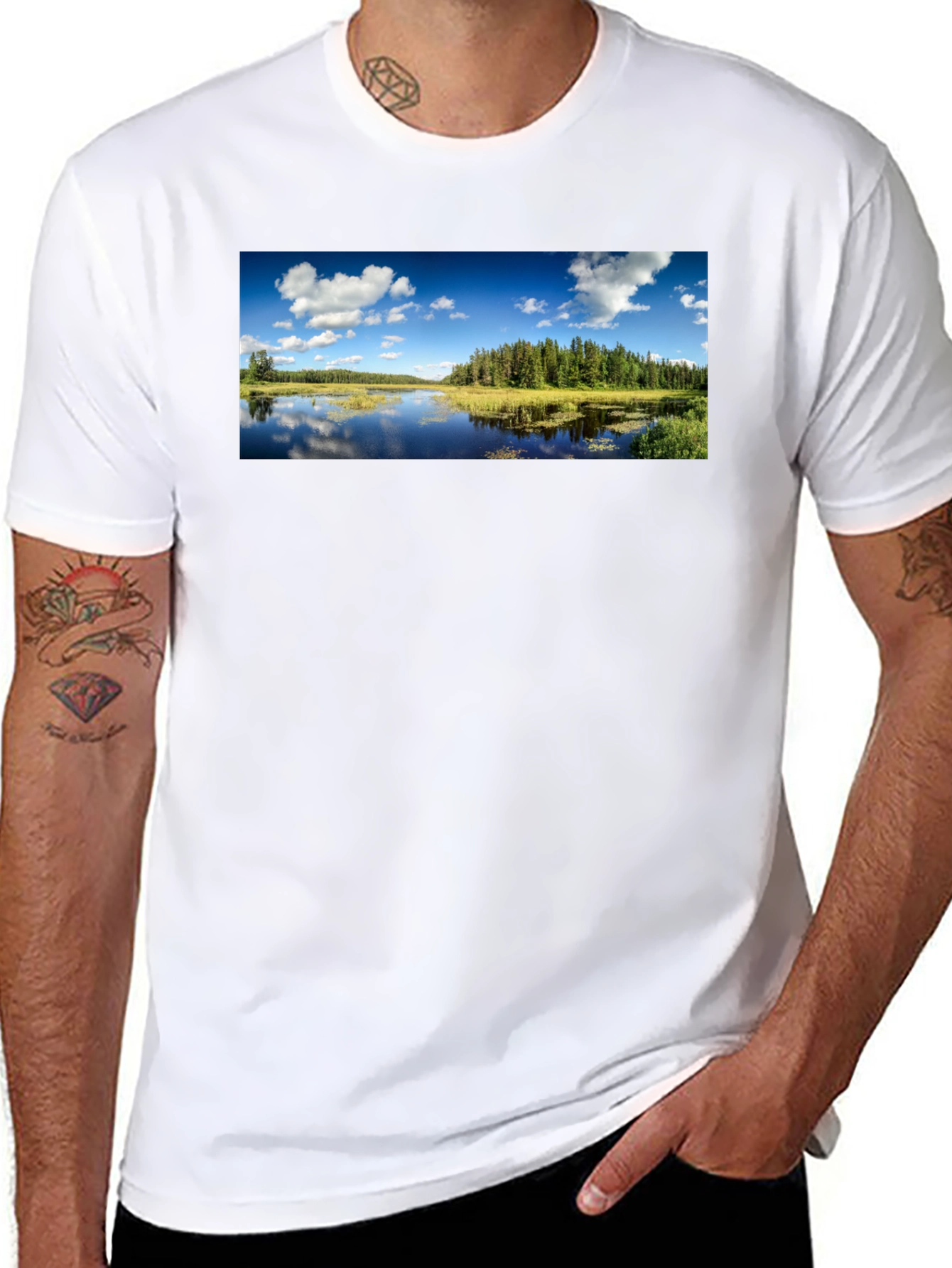 Scenic Lake T-Shirt - Nature Lover Apparel