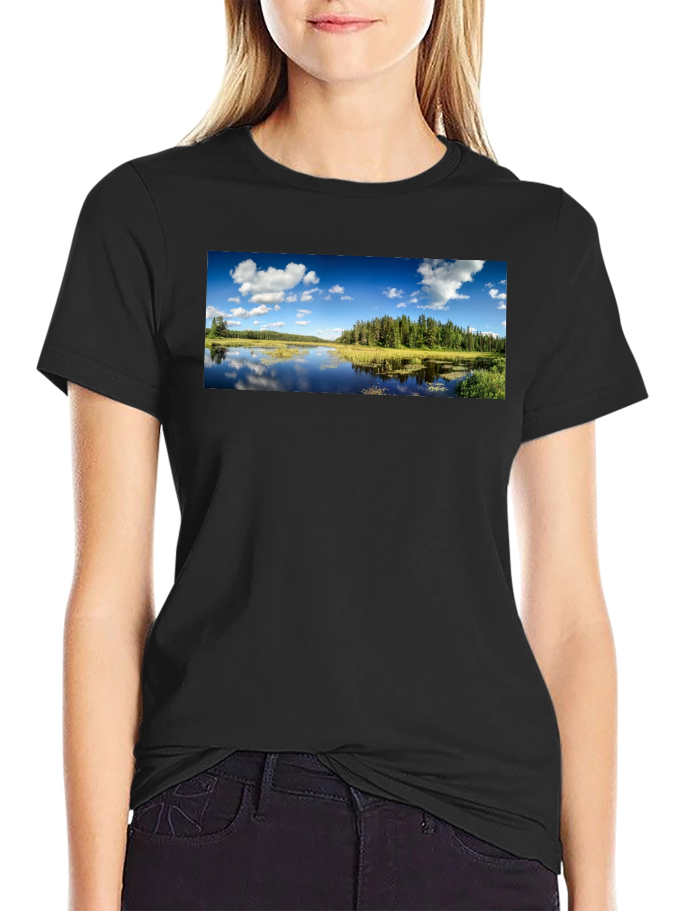 Scenic Lake T-Shirt - Nature Lover Apparel