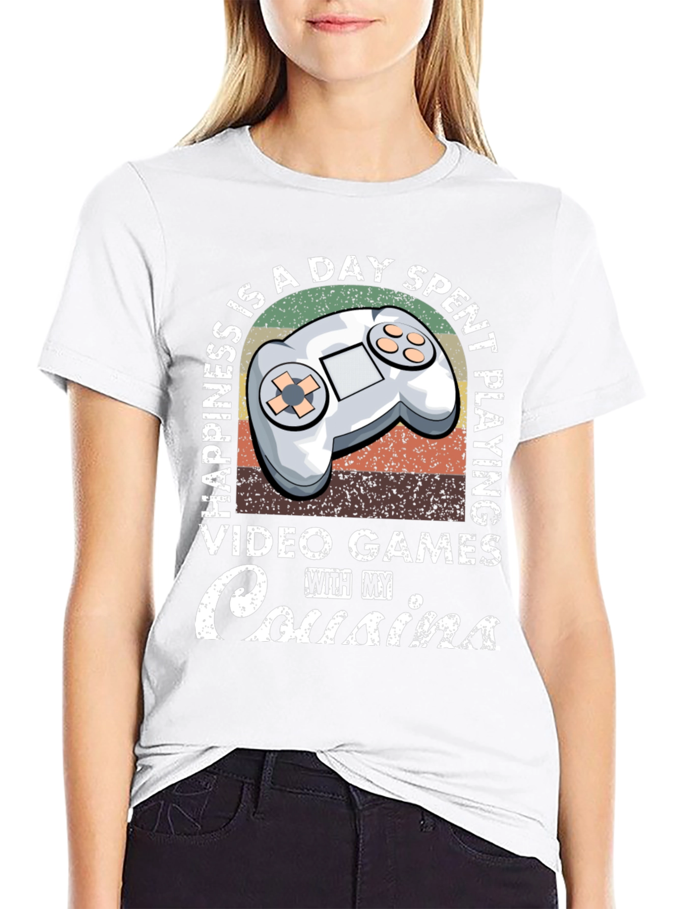 Happiness is Playing Video Games with Cousins T-Shirt