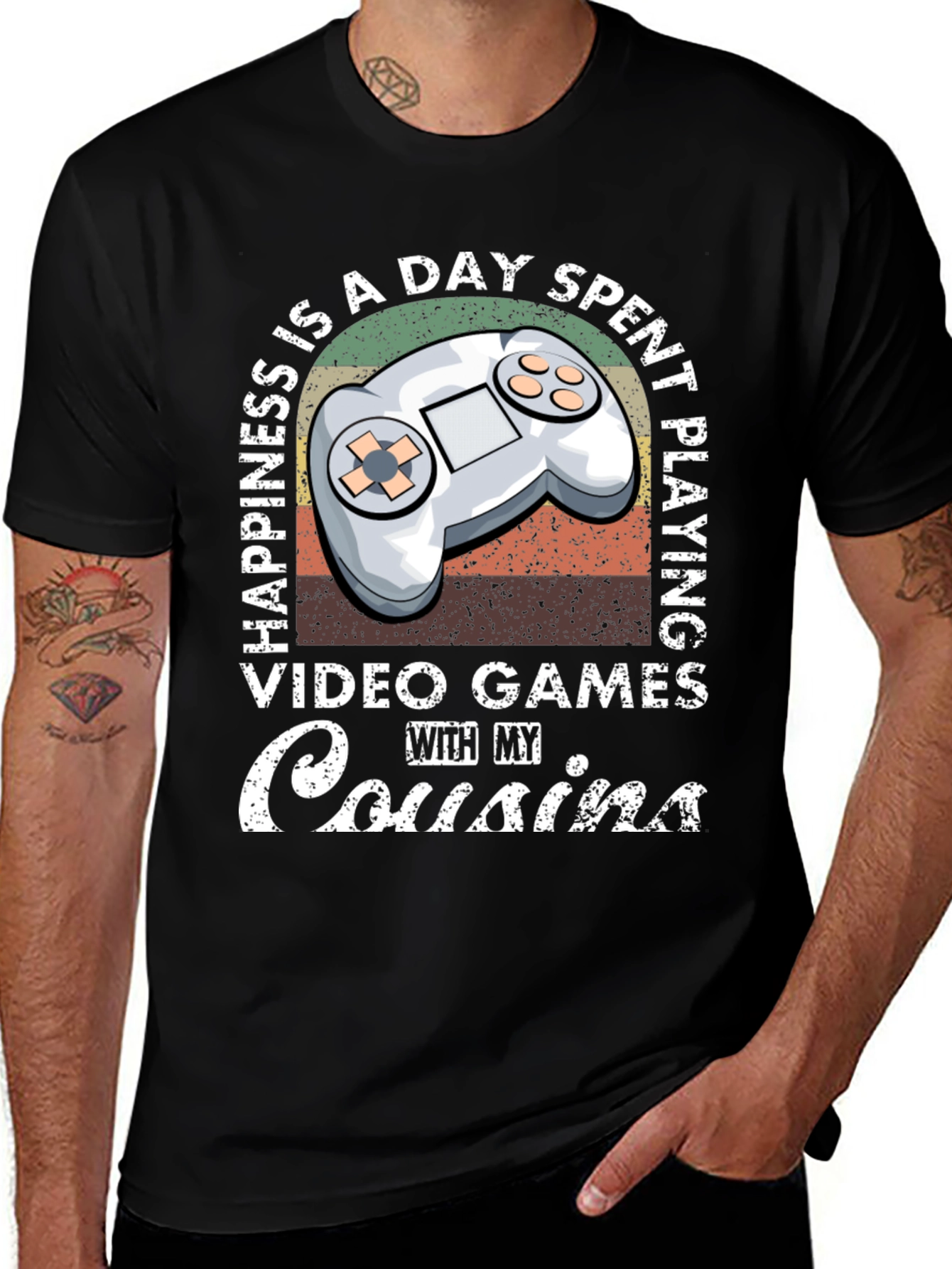 Happiness is Playing Video Games with Cousins T-Shirt