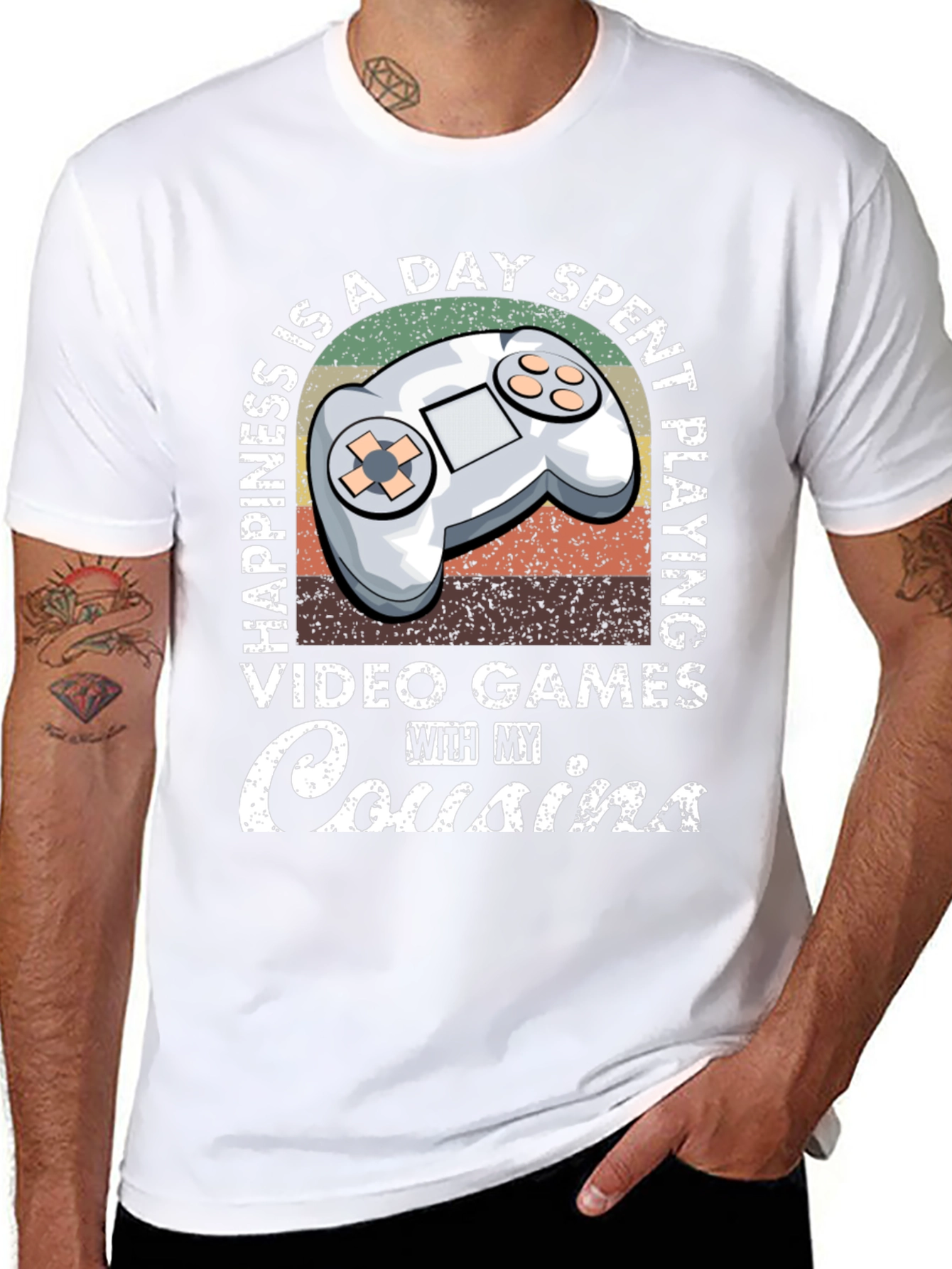 Happiness is Playing Video Games with Cousins T-Shirt