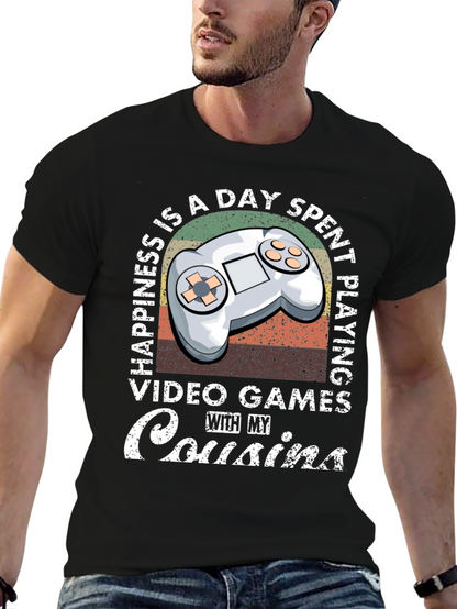Happiness is Playing Video Games with Cousins T-Shirt