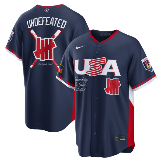USA Baseball Nike x Undefeated 2026 World Baseball Classic Stadium Jersey - Navy