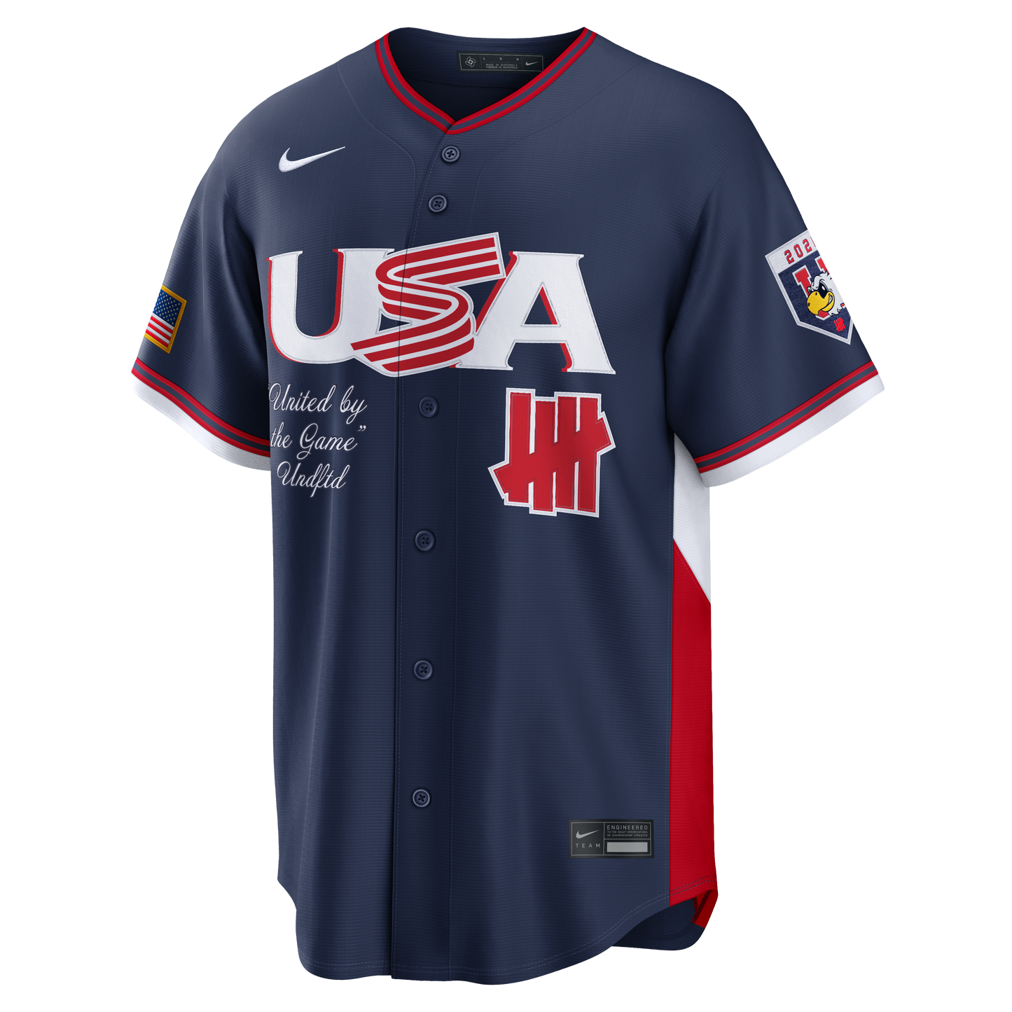 USA Baseball Nike x Undefeated 2026 World Baseball Classic Stadium Jersey - Navy