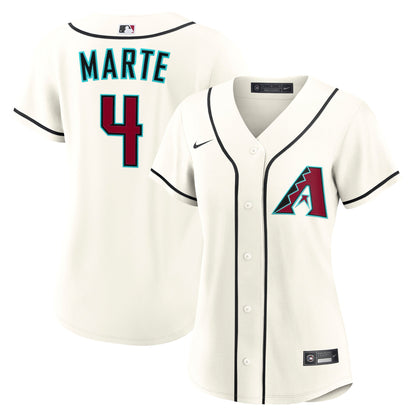 Ketel Marte Arizona Diamondbacks Nike Women's Home Replica Jersey - Cream