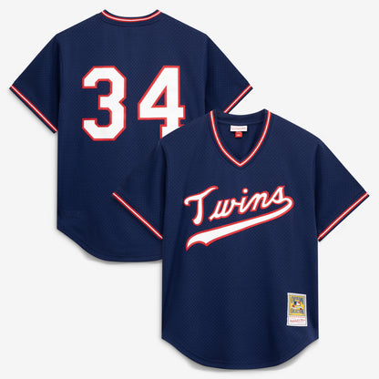 Kirby Puckett Minnesota Twins Mitchell &amp;amp; Ness Authentic Batting Practice Jersey - Navy