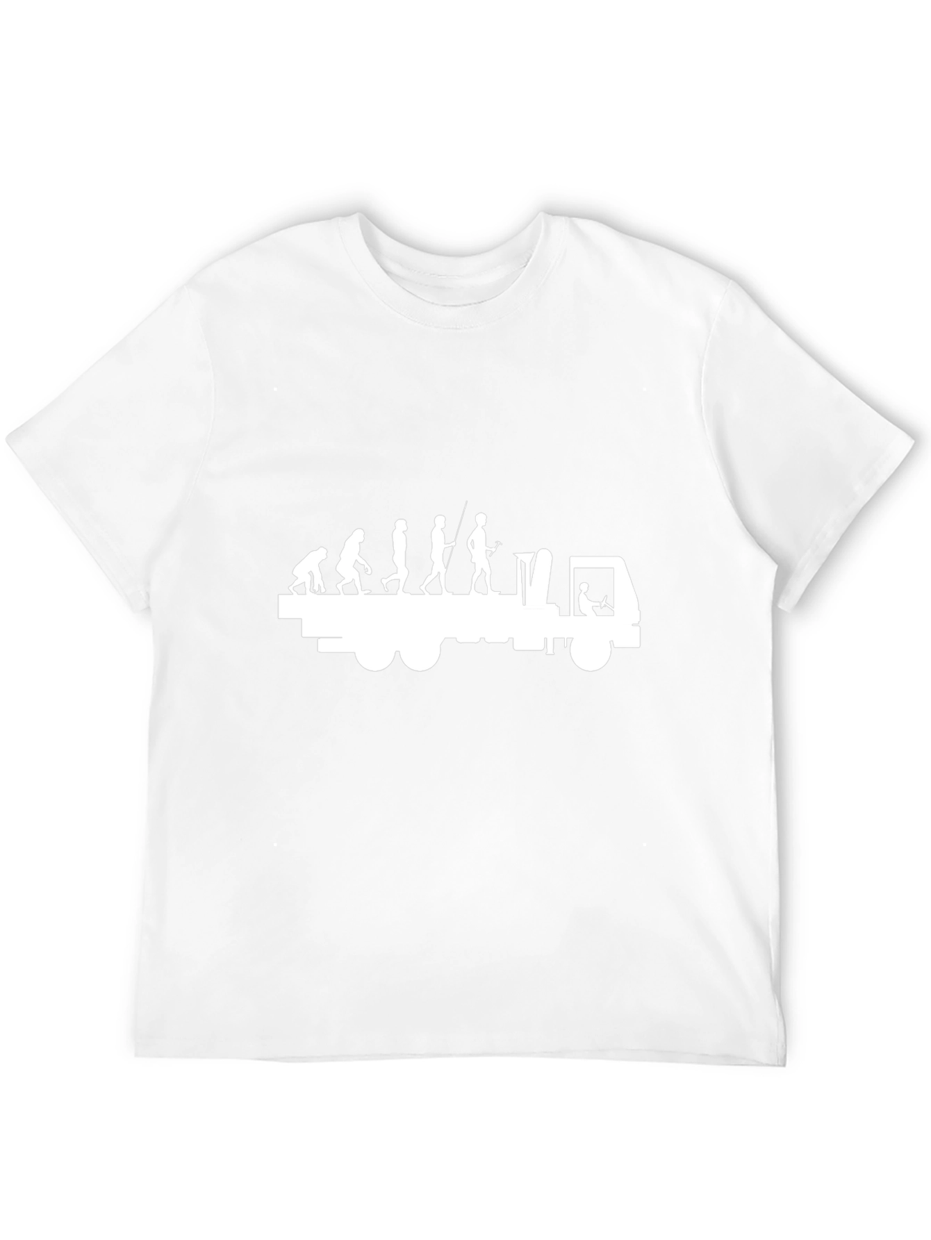 Evolution Trucker T-Shirt - Black Cotton Tee