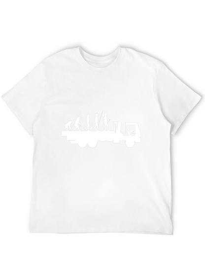 Evolution Trucker T-Shirt - Black Cotton Tee
