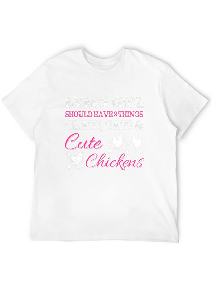 Cute Chickens Womens Graphic Tee