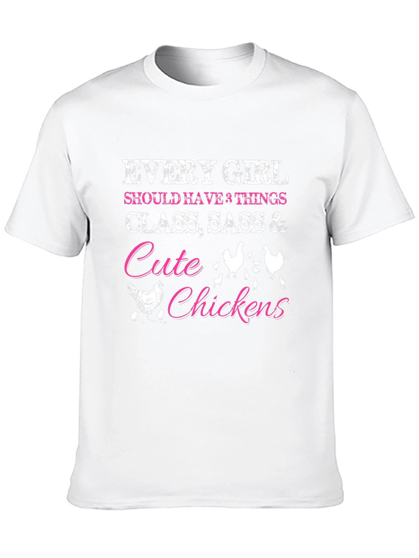 Cute Chickens Womens Graphic Tee