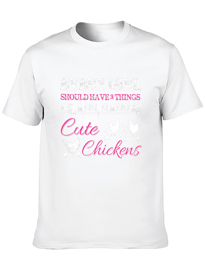 Cute Chickens Womens Graphic Tee