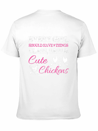 Cute Chickens Womens Graphic Tee