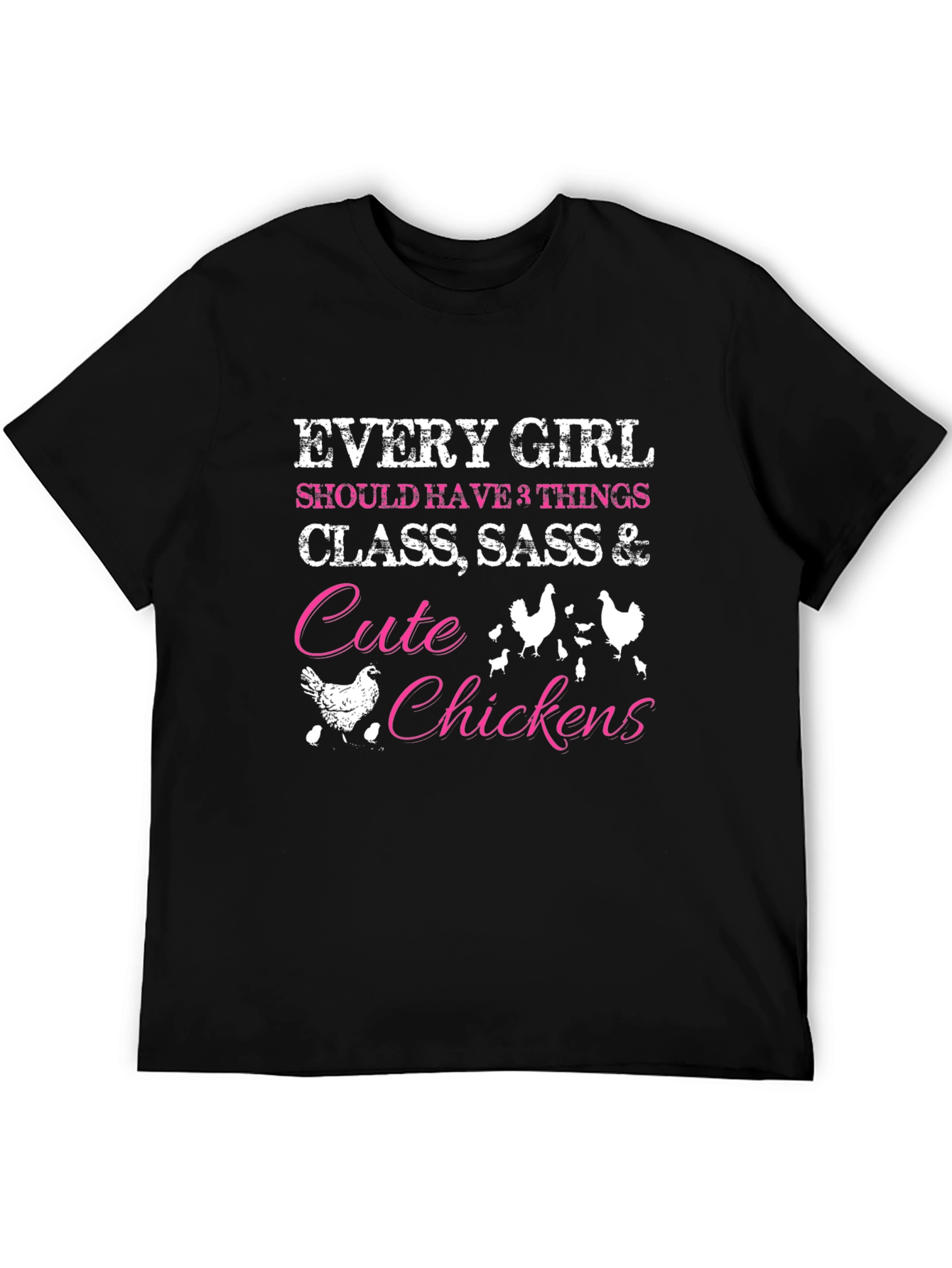 Cute Chickens Womens Graphic Tee