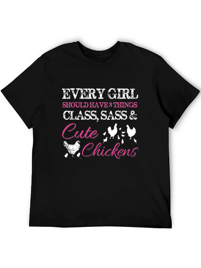 Cute Chickens Womens Graphic Tee