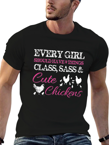 Cute Chickens Womens Graphic Tee