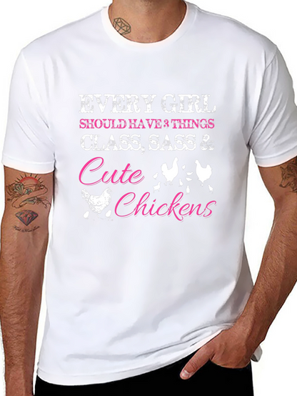 Cute Chickens Womens Graphic Tee