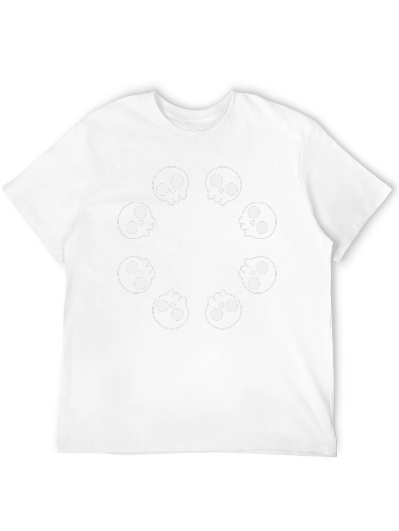 Skull Circle Graphic Black T-Shirt