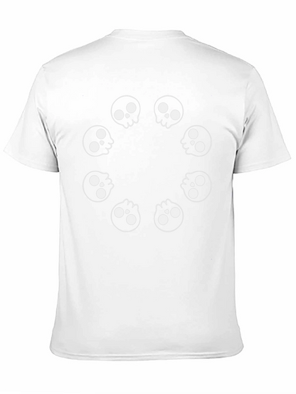 Skull Circle Graphic Black T-Shirt