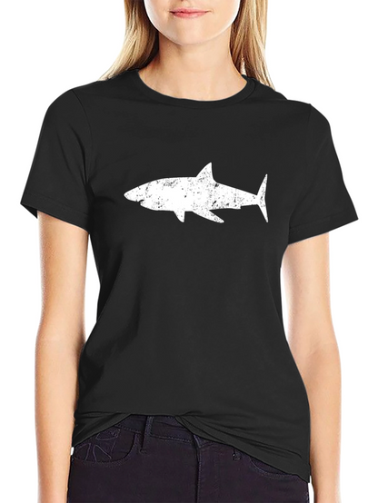 Cool Shark Graphic Black T-Shirt