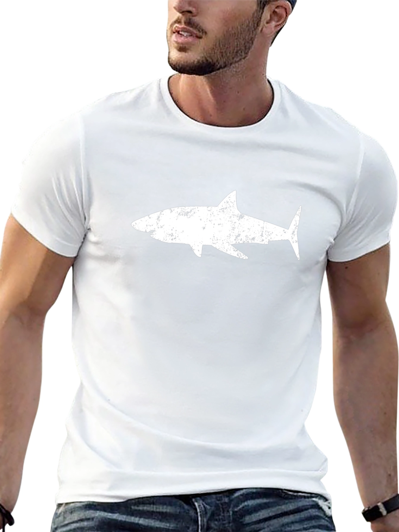 Cool Shark Graphic Black T-Shirt