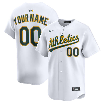 Athletics Nike Home Limited Custom Jersey - White