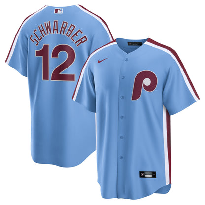 Kyle Schwarber Philadelphia Phillies Nike Alternate, 1st Replica Jersey - Light Blue