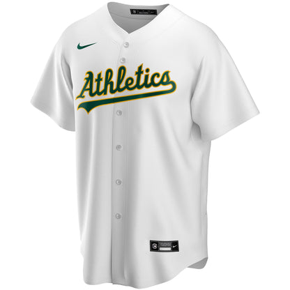 Athletics Nike Home Replica Custom Jersey - White