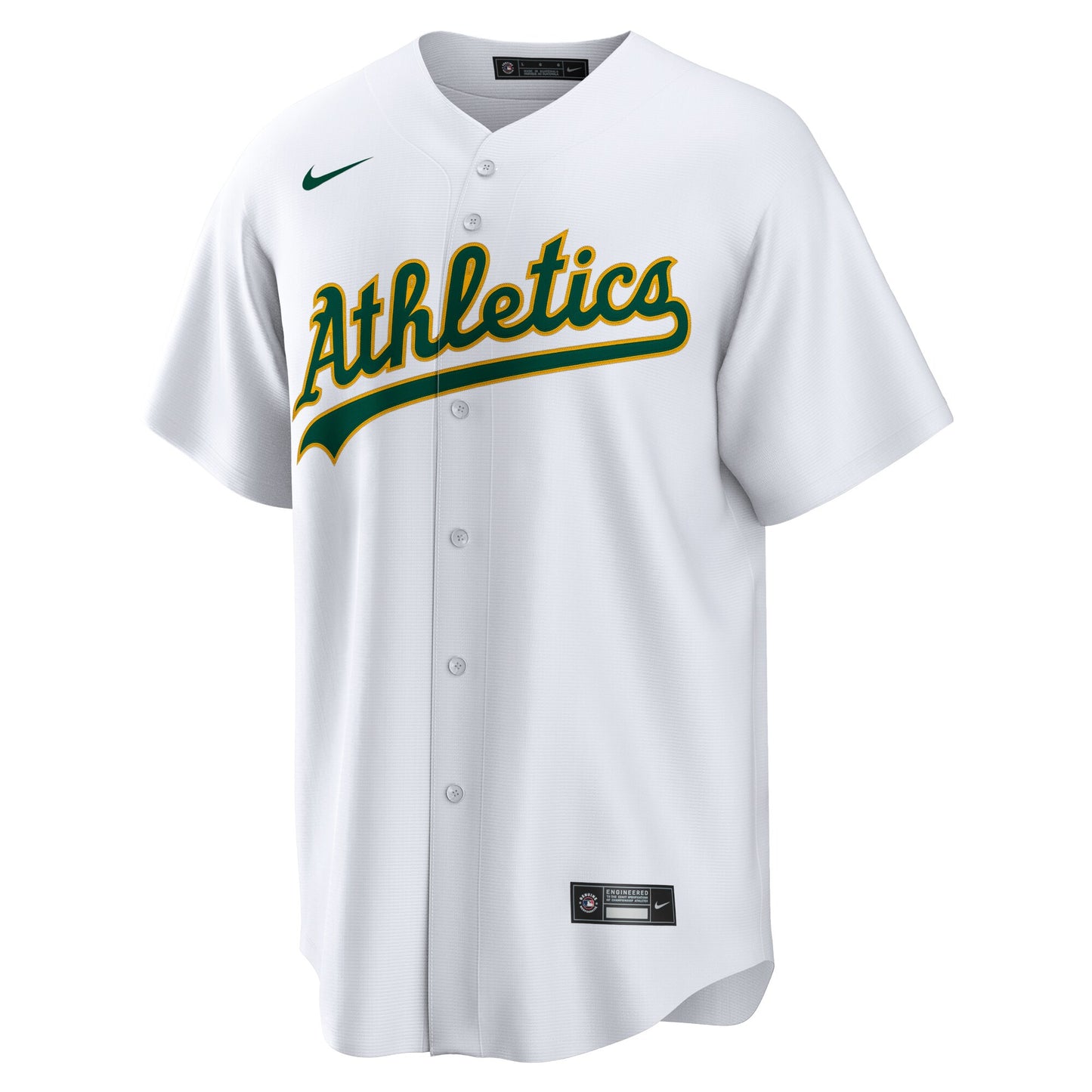 Athletics Nike Home Replica Team Jersey - White