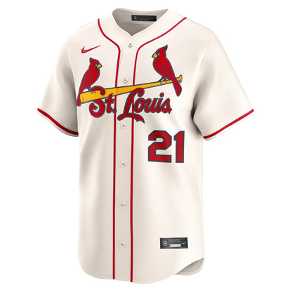 Lars Nootbaar St. Louis Cardinals Nike Alternate 2 Limited Jersey - Cream