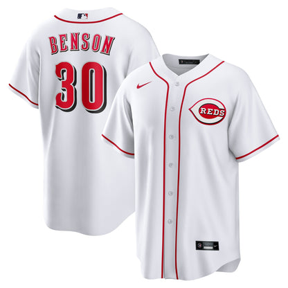 Will Benson Cincinnati Reds Nike Home Replica Jersey - White