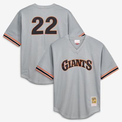 Will Clark San Francisco Giants Mitchell &amp;amp; Ness Authentic Batting Practice Jersey - Gray