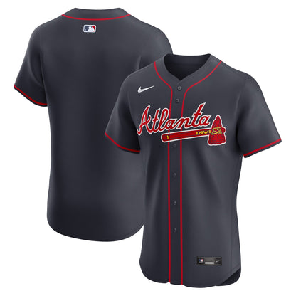 Atlanta Braves Nike Alternate Elite Jersey - Navy