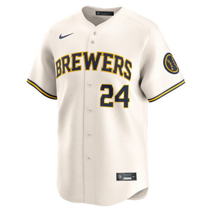 William Contreras Milwaukee Brewers Nike Home Limited Player Jersey - Cream