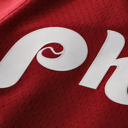 Lenny Dykstra Philadelphia Phillies Mitchell &amp;amp; Ness Authentic Batting Practice Jersey - Scarlet