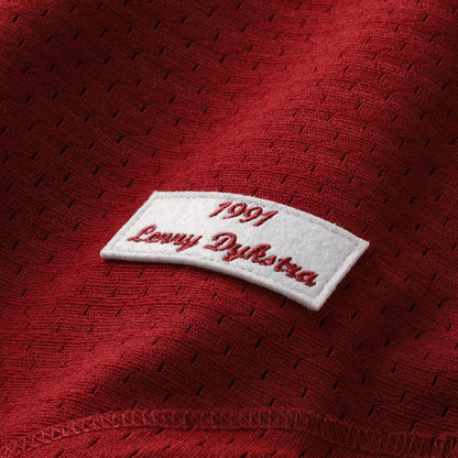 Lenny Dykstra Philadelphia Phillies Mitchell &amp;amp; Ness Authentic Batting Practice Jersey - Scarlet