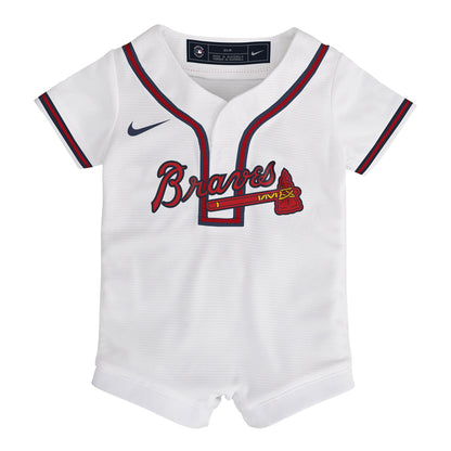 Atlanta Braves Nike Infant Home Replica Romper Jersey - White