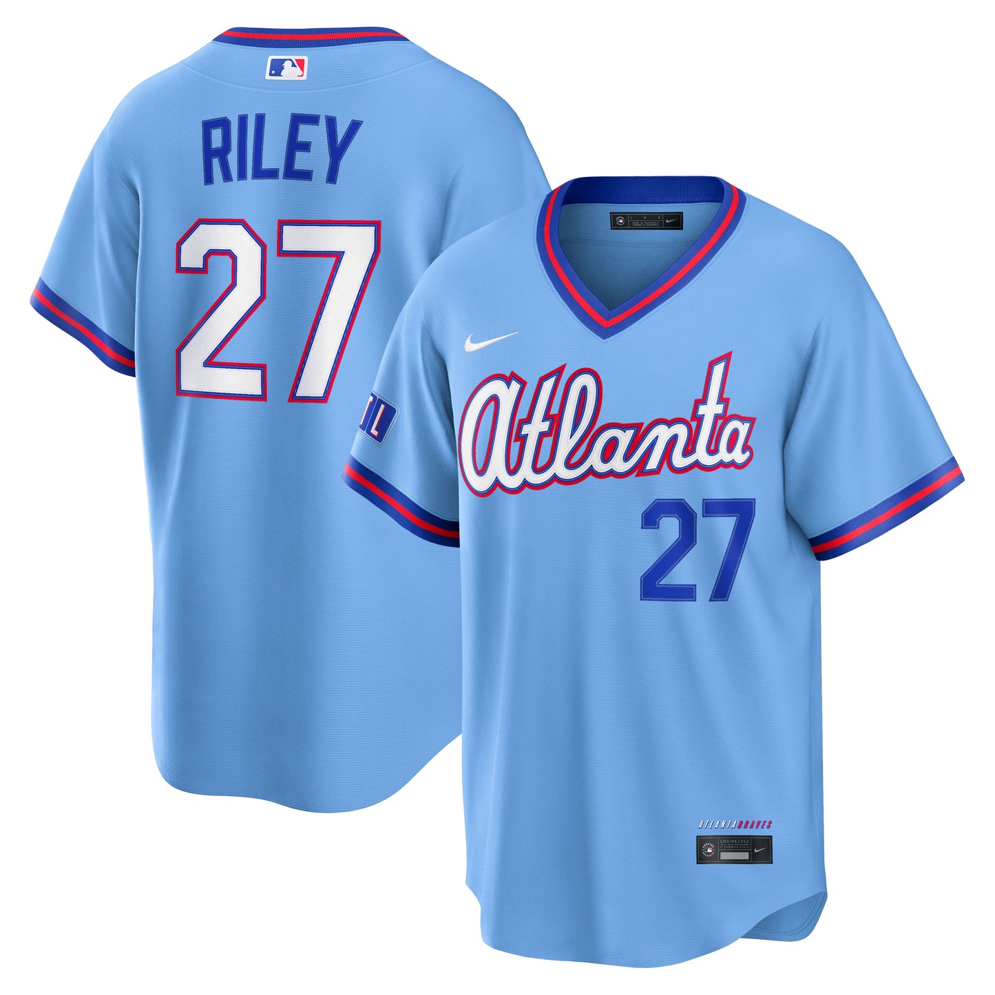 Austin Riley Atlanta Braves Nike 2026 City Connect Stadium Jersey - Powder Blue