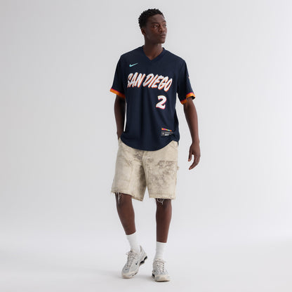Xander Bogaerts San Diego Padres Nike 2026 City Connect Stadium Jersey - Obsidian