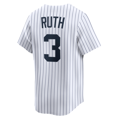 Babe Ruth New York Yankees Nike Throwback Cooperstown Collection Limited Jersey - White