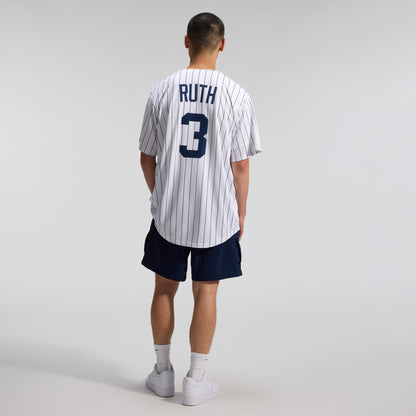 Babe Ruth New York Yankees Nike Throwback Cooperstown Collection Limited Jersey - White