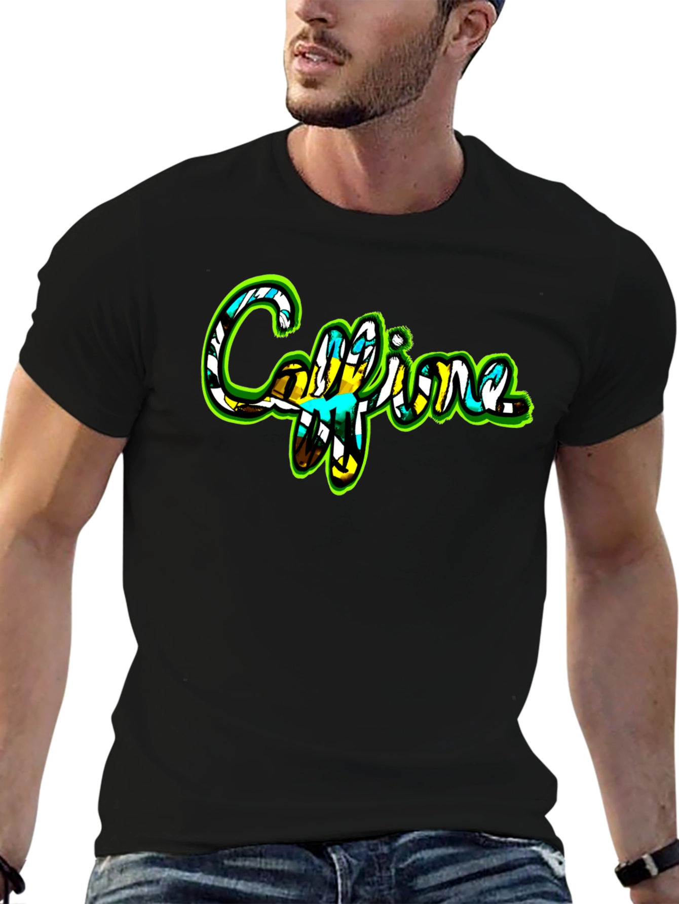 Caffeine Graphic T-Shirt - Black