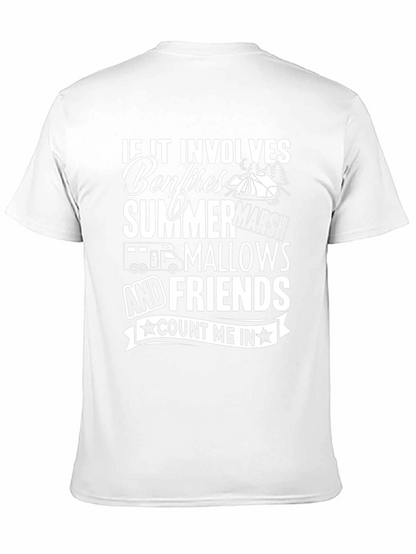 Camping Bonfire Graphic T-Shirt