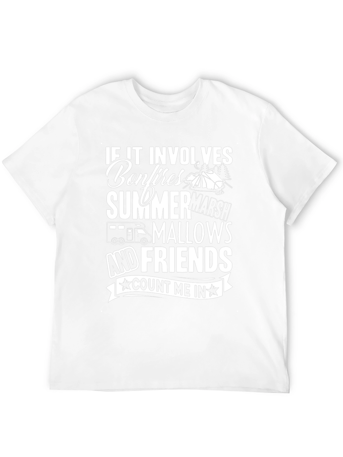 Camping Bonfire Graphic T-Shirt