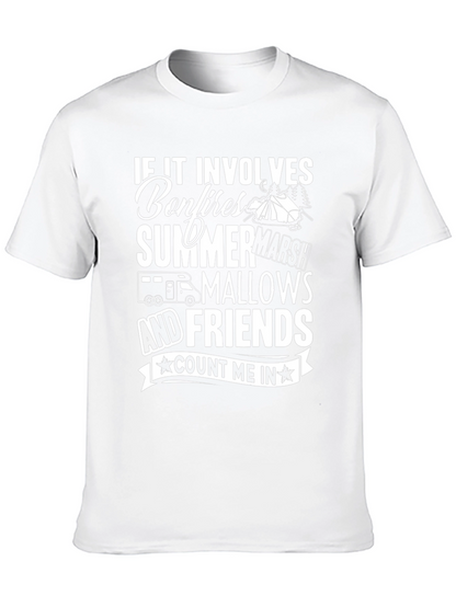Camping Bonfire Graphic T-Shirt