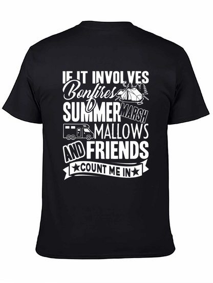Camping Bonfire Graphic T-Shirt