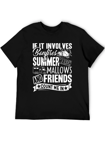Camping Bonfire Graphic T-Shirt