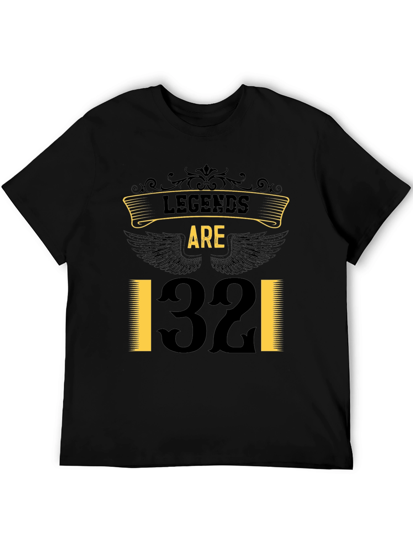 Legends Are 32 T-Shirt - Black